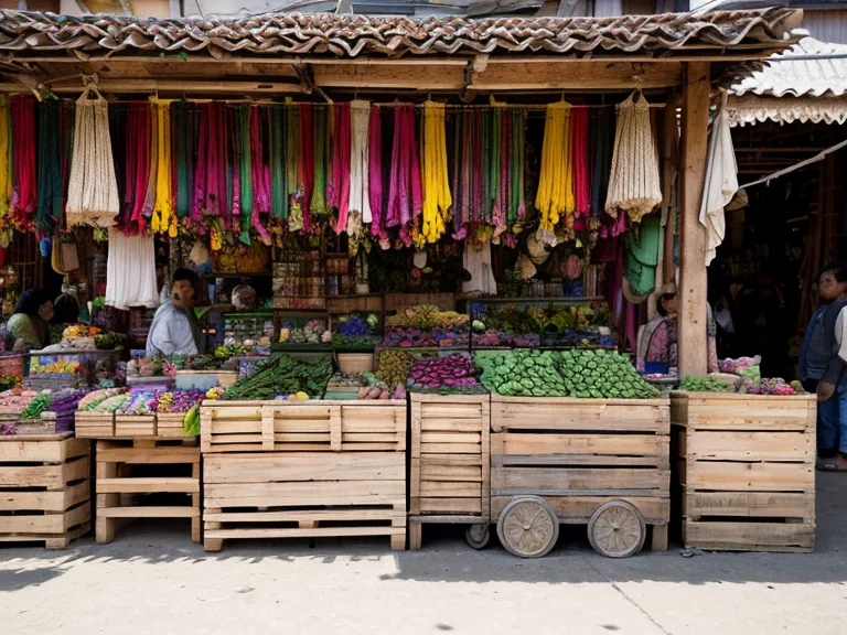 Puesto de lechugas y kokedamas en un tianguis de barrio en la CDMX