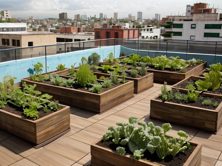 Tapete de trasplante de 75x75 cm con esquinas abrochadas sobre mesa de madera, clave en la jardinería urbana