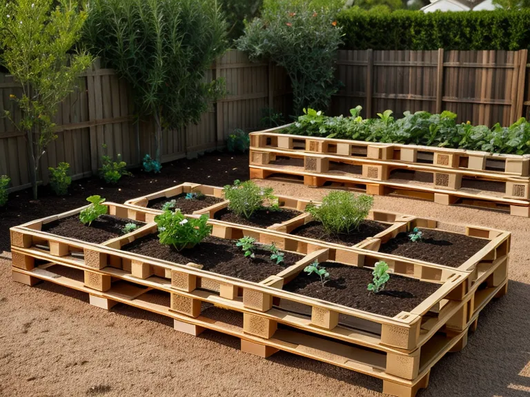 Espacio inferior de una mesa de cultivo elevada utilizado para curar kokedamas a la sombra