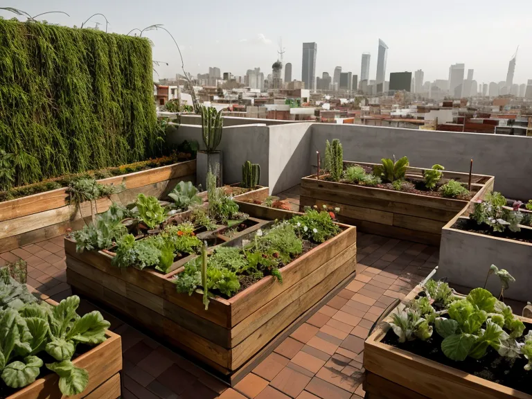 Lechugas de cultivo en casa creciendo en una cama profunda con sustrato orgánico, ejemplo de huertos urbanos en azotea